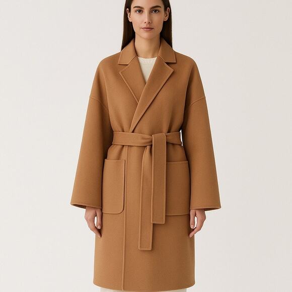THE CURATED Jackets & Blazers - The Curated The Boyfriend Wool Cashmere Coat Camel